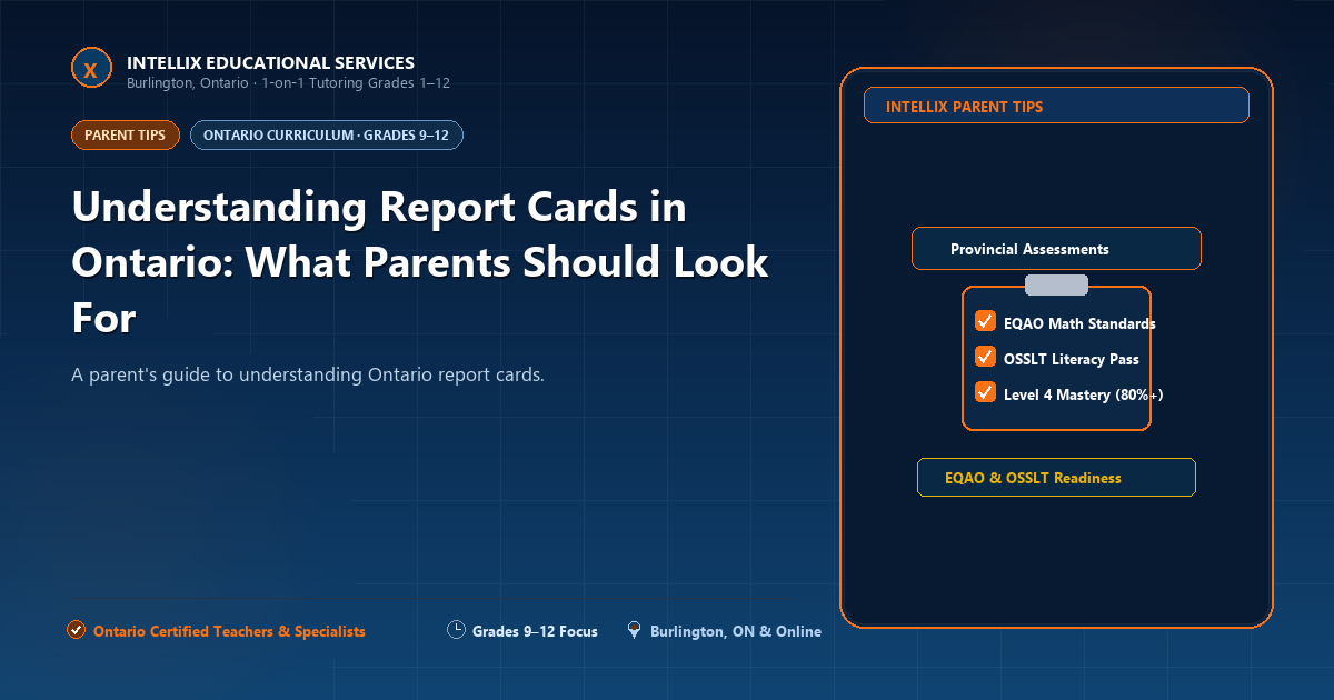 Understanding Report Cards in Ontario: What Parents Should Look For