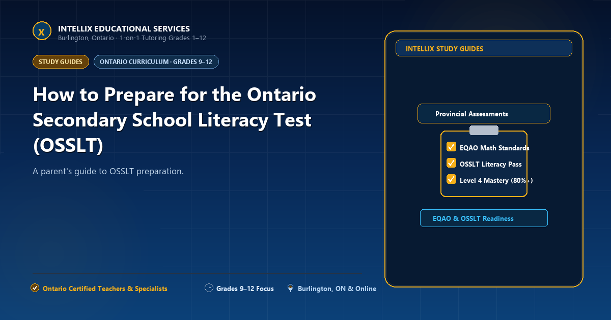 How to Prepare for the Ontario Secondary School Literacy Test (OSSLT)