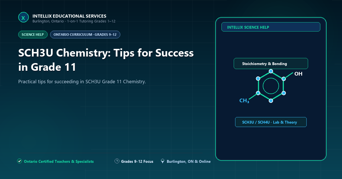 SCH3U Chemistry: Tips for Success in Grade 11