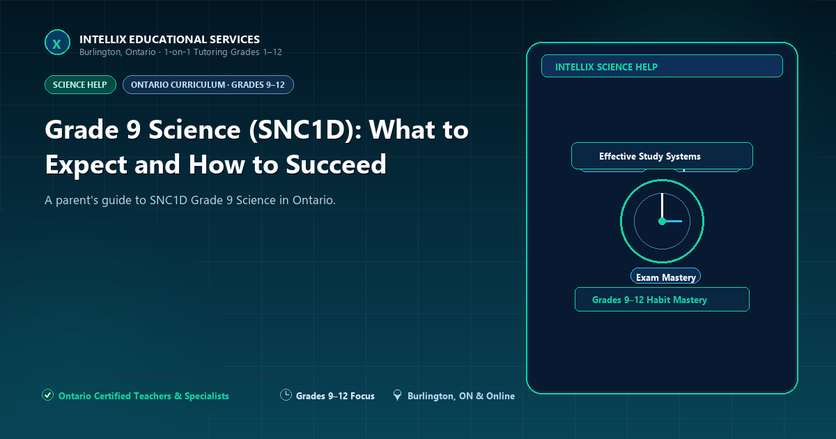Grade 9 Science (SNC1D): What to Expect and How to Succeed