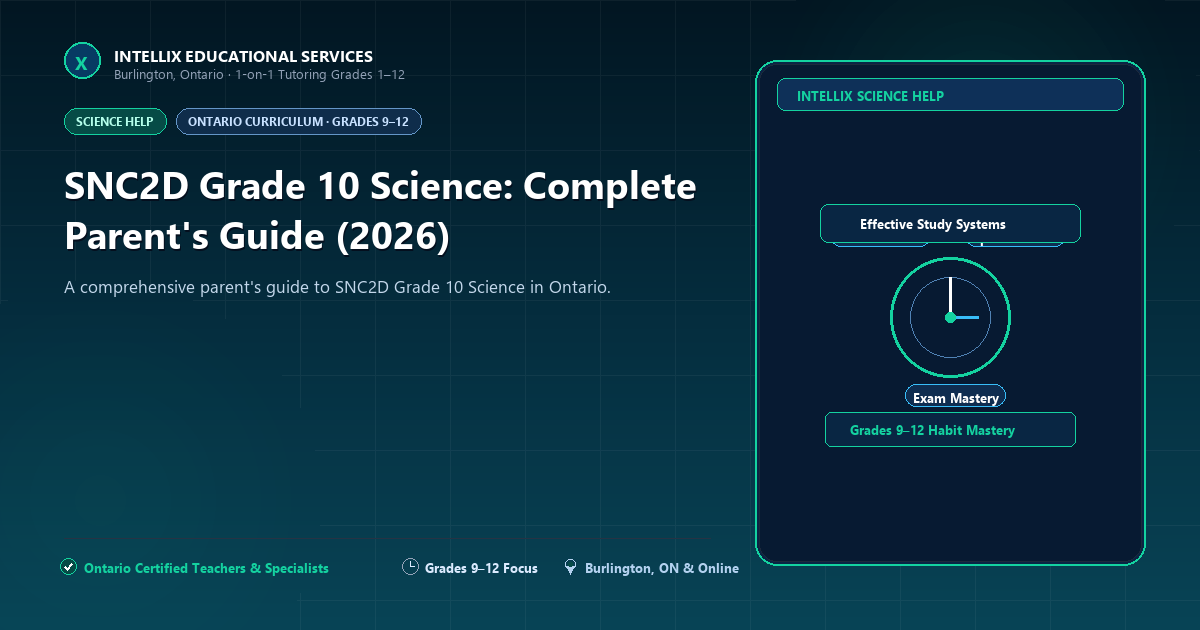 SNC2D Grade 10 Science: Complete Parent's Guide (2026)